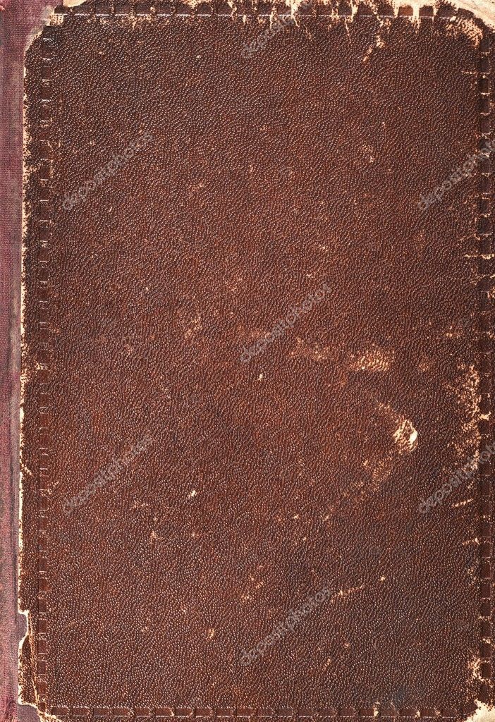 Old book cover texture, brown leather and paper Stock Photo by  ©leszekglasner 22763480